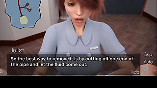 Patient fucks the nurse 3D Hentai