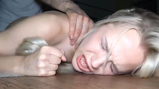 Submissive teen has a rough fucking session with her master