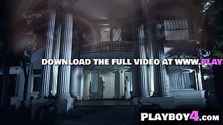 Busty Tits blond mommy posing totally naked