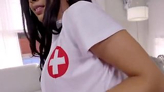 Hot Nurse Aaliyah Hadid Gets Fingered By Patient