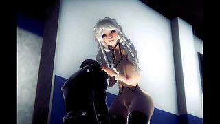 Shuro Masturbates Her - Animation