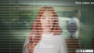 Zoe Grey In Cock Thirsty Redheaded Lusts After Young Stud