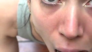 My Girlfriend's Friend Sucks Me in the Pool While She Works and We End up Fucking Hard