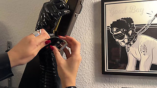 Rubber Gives Perv a Nice Spanking