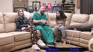 Doctor Tampa explores electrifying medical fetish reality with deep throat and exam