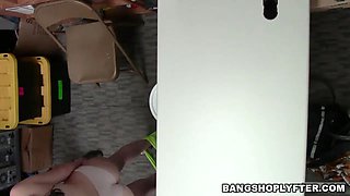Young porn star Violet Rain gets fucked fucking by mall security officer