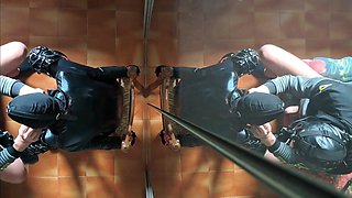MILF Chairtied, Throatfucked with Ring Gag and Throatpie