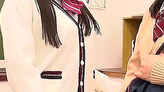 Bound Wrists, Tongue on Stiff Nipples, a Wetting Accident Under Her College Skirt. Chiharu Explores Aoi’s Senior Dominance.