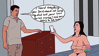 My sexy stepmom runs her little secret while plowing me hard