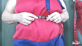 Aunty's BIG Tits in her new satin top (Big Tits Ass Pussy Homemade Wife MILF PAWG GILF Fetish Amateur Mature)