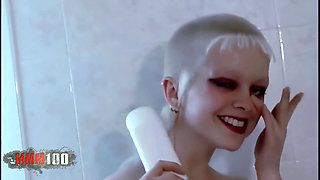 Lili: Photo Series in the Bathroom with the Beautiful Little French Punkette Lili