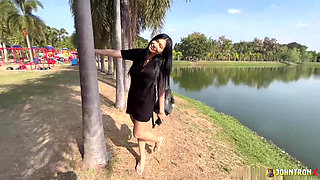 JohnTronX - Chubby Thai girl with big boobs and ass gets fucked hardcore