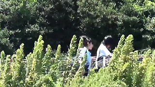 Kinky japanese teens piss outdoors