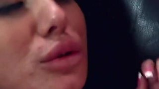 Hot babe with small tits getting fucked in her tiny pussy