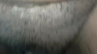 Hot brunette hitting over hot cock