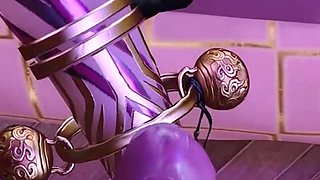 3D Big Boobs Asian Cosplay Slut Have a Hardcore Foot Job Sex