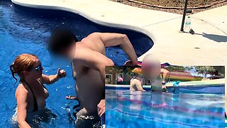 Getting Fucked In The Pool By My FWB While Hubby Records