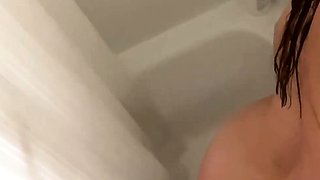 Amateur striptease and Solo masturbation
