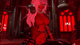 VRCHAT little devil gets fucked by her master