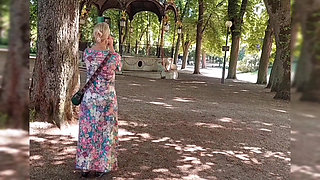 Amateur Blonde Mature Wife Enjoys Oral Sex in a Car