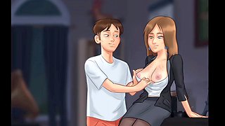 Miss Bissette's ultimate classroom romp in Summertime Saga gameplay