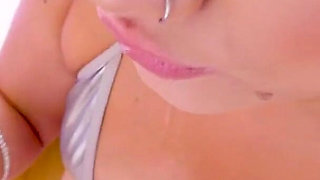 Harley King Hot Small Tits Petite Blonde Bikini Tight Ass POV Extreme Deepthroat Blowjob