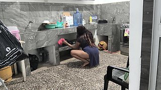 I Caressed the Cook's Buttocks with My Penis. I Fantasize About Fucking Her One Day