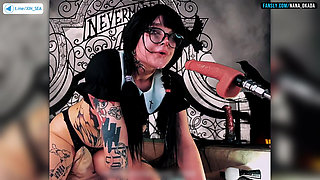 Wednesday Addams passionately sucks and squirts.