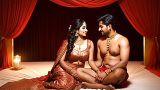 Beautiful Indian girl with big boy