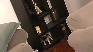 Busty Femdom Uses Her Feet to Submit Bryson to Cum