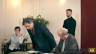 MATURE4K. Mature woman with big tits cheated on her husband and ended up in court