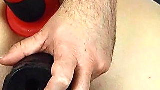 Big anal toys & creampie