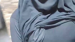 Arab Hot Amateur MILF Showing Big Tits And Creamy Pussy Squirt In Hijab Niqab Dress