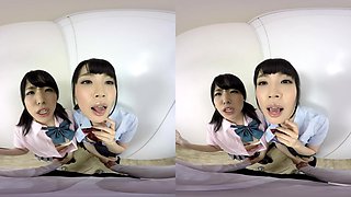 Big Butt Secret Schoolgirl Threesome; Jav Pov