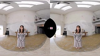 POV VR porn in 4k - amateur hardcore with monster tits shy Japanese chick