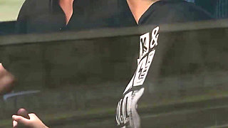 Young Ebony Babe with a Perfect Body Sucks a Big White Cock and Gets Her Little Pussy Creampied - Taboo University(steam Game)