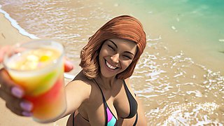 Mrs. Keagan Enjoying Her Vacation