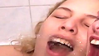 Golden Shower with Teen Nathalie & Dany Sun