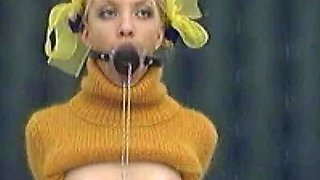 Small titted blonde
