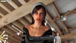 Long nails and animated sexy fun with Misskitty2k in a steamy washroom