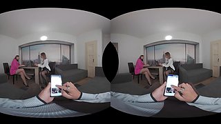 Gina Monelli and Mia Brown: Office MILFs - POVcentralVR