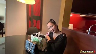 JohnTronX - Cute innocent Asian amateur loves my hard cock in her pussy