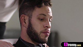 Skinny mom shemale stepmom pleases big cocked stepson