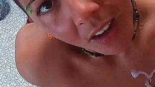 Our cum in mouth and swallow compilation #4