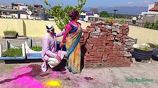 Hot XXX Outdoor Fucking with My Friends Step Sister on Holi