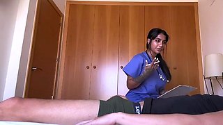 Big titty nurse lets her patient cum inside her in the