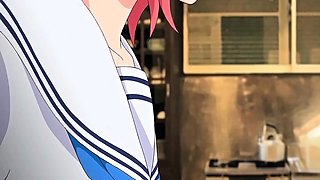 Hentai chick enjoys anal sex at the gym