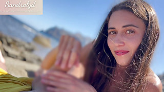 on the beach and you