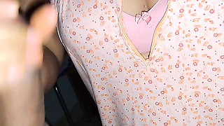 My beautiful wife is playing with my dick