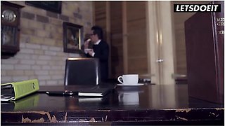 Blonde Milf Sophie Logan Hardcore Sex With The Boss At The Office